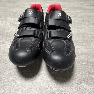 Peloton Cycling Shoes Size 48 - Black/Red - Rarely Used - Good Condition